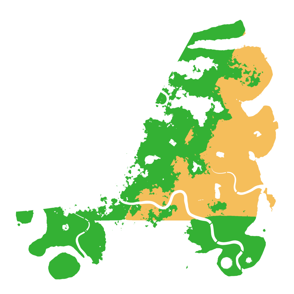 Biome Rust Map: Procedural Map, Size: 4500, Seed: 54225948