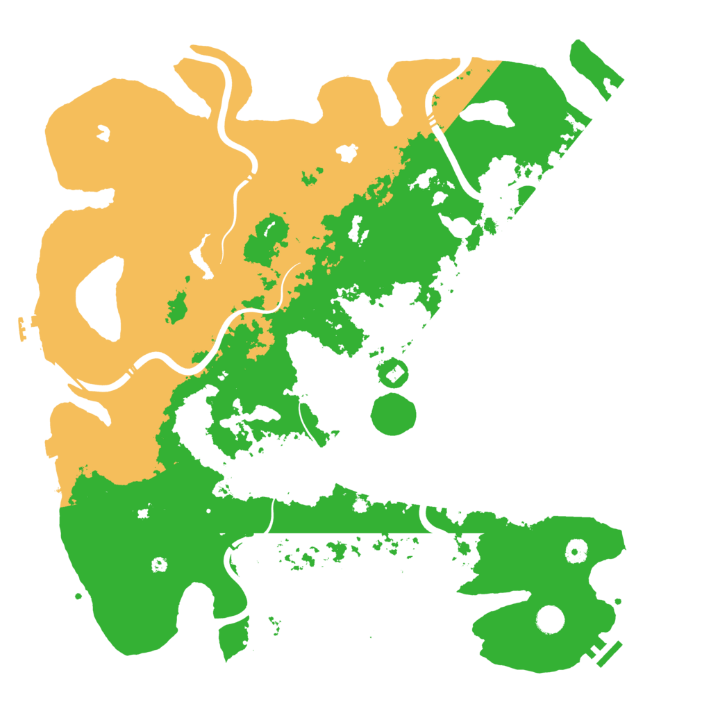 Biome Rust Map: Procedural Map, Size: 4500, Seed: 601581618