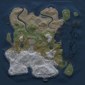 Thumbnail Rust Map: Procedural Map, Size: 3500, Seed: 684200948, 13 Monuments