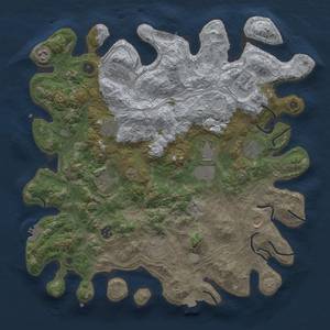 Thumbnail Rust Map: Procedural Map, Size: 4250, Seed: 1289663520, 19 Monuments