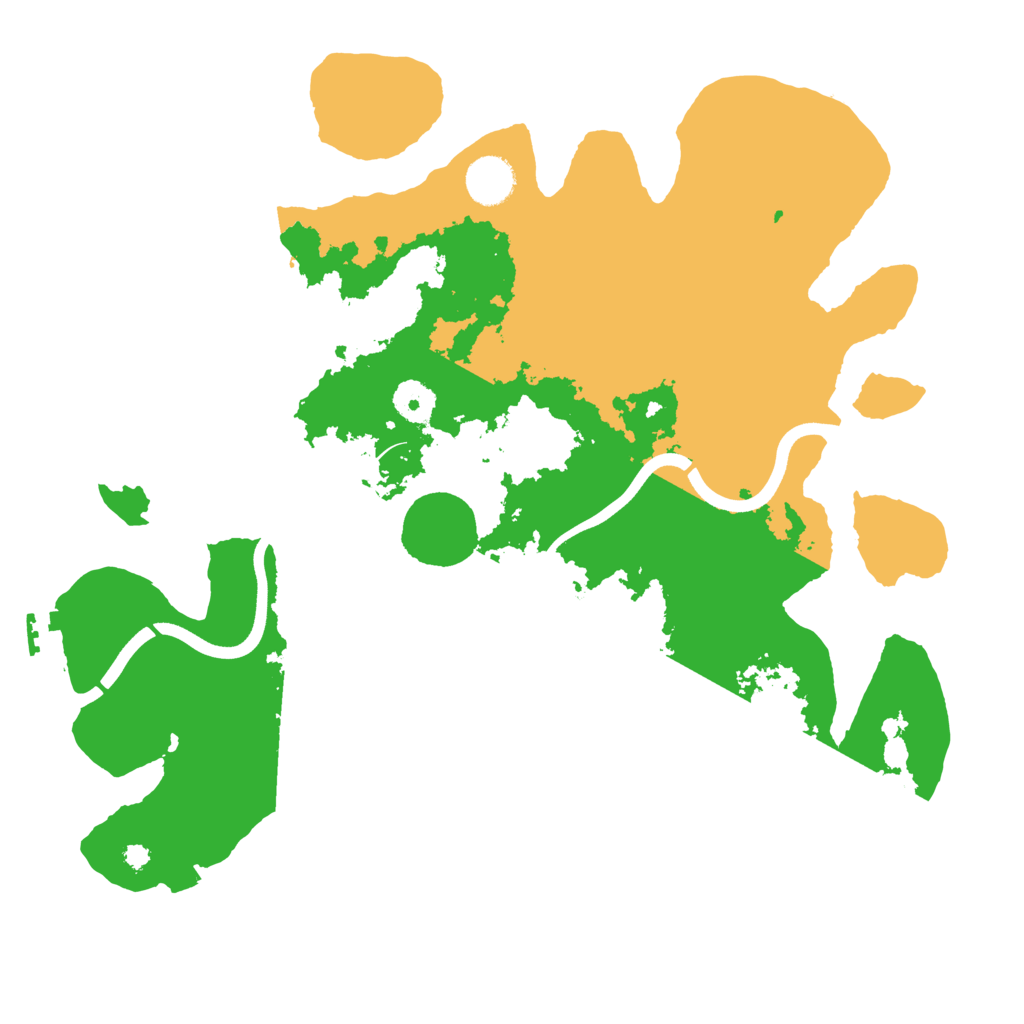 Biome Rust Map: Procedural Map, Size: 3700, Seed: 515394678