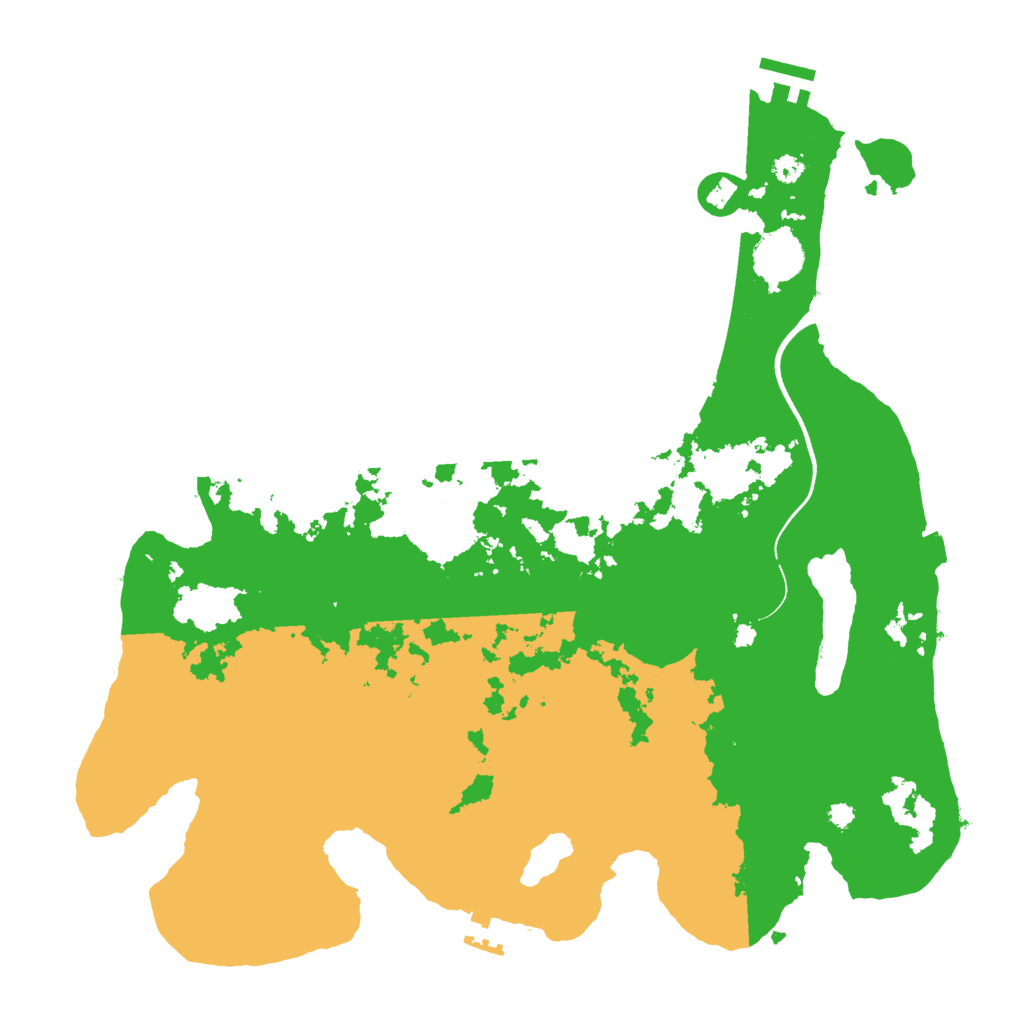 Biome Rust Map: Procedural Map, Size: 3700, Seed: 89345614