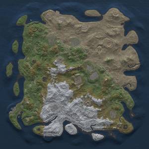 Thumbnail Rust Map: Procedural Map, Size: 4500, Seed: 308813746, 19 Monuments