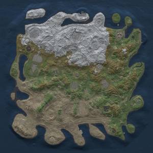 Thumbnail Rust Map: Procedural Map, Size: 4250, Seed: 633504663, 19 Monuments