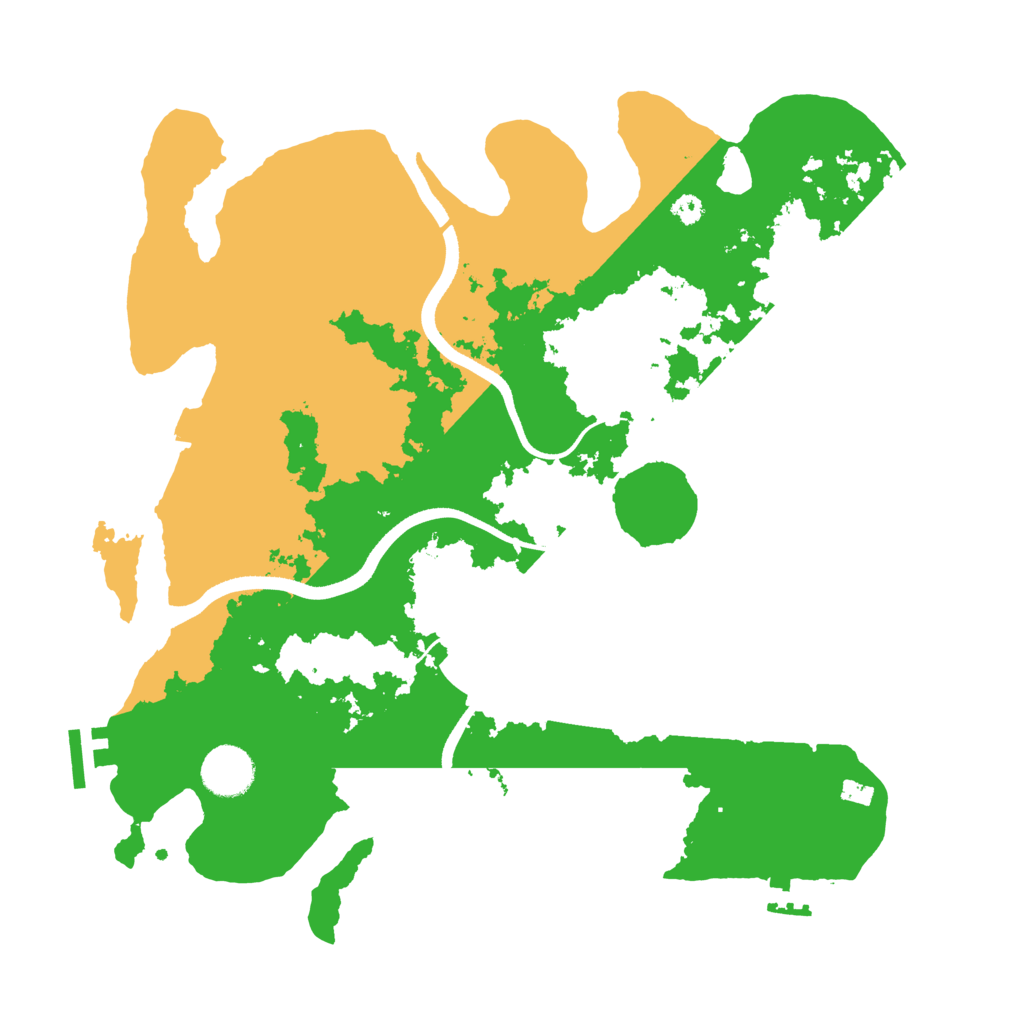 Biome Rust Map: Procedural Map, Size: 3500, Seed: 919433887