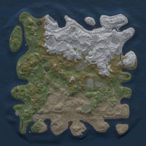 Thumbnail Rust Map: Procedural Map, Size: 4250, Seed: 2133363190, 18 Monuments