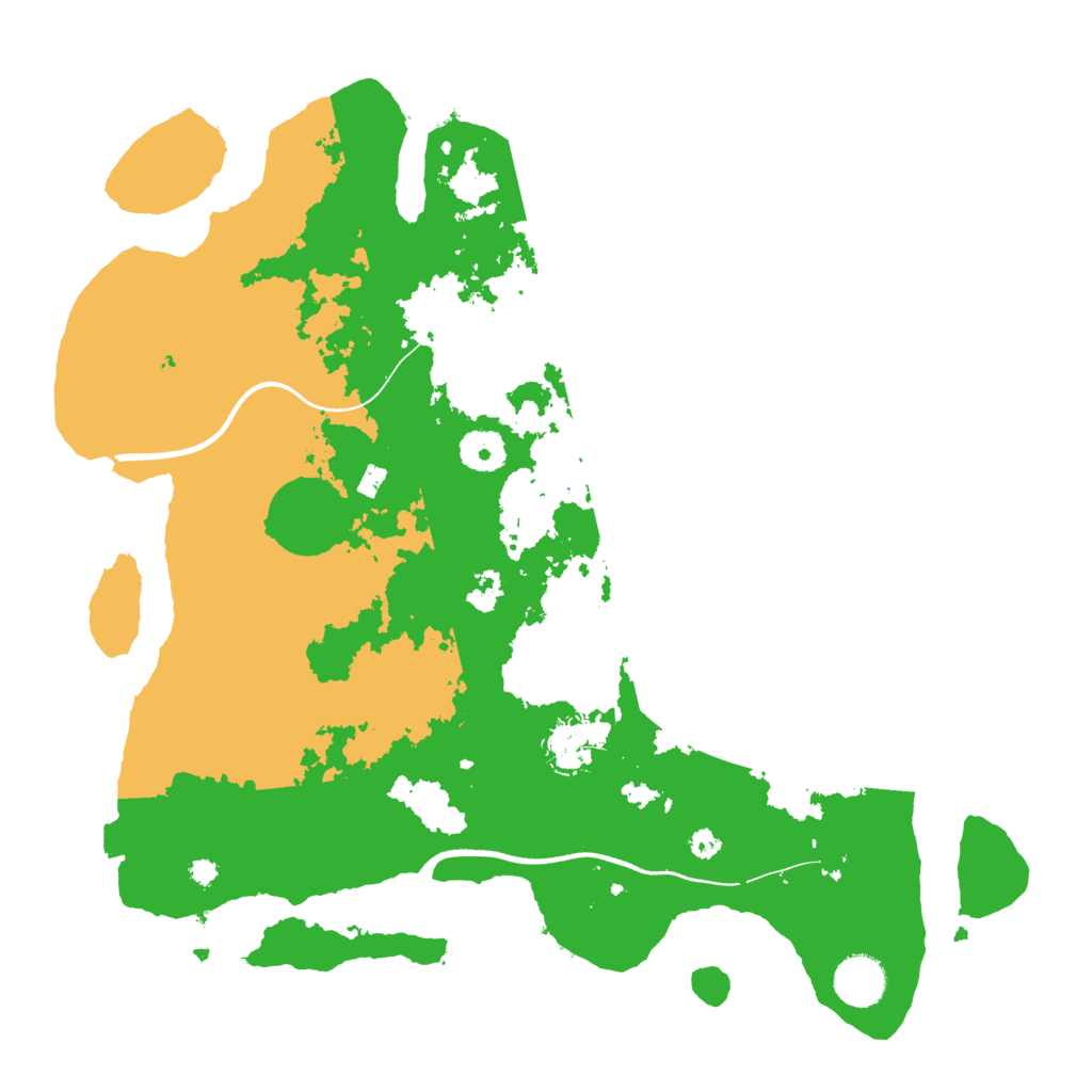 Biome Rust Map: Procedural Map, Size: 3700, Seed: 61895172