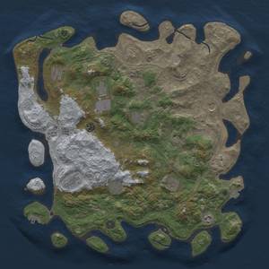 Thumbnail Rust Map: Procedural Map, Size: 4500, Seed: 89727, 18 Monuments