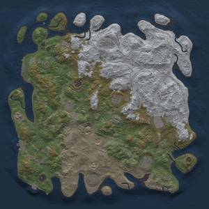 Thumbnail Rust Map: Procedural Map, Size: 4500, Seed: 291669666, 19 Monuments