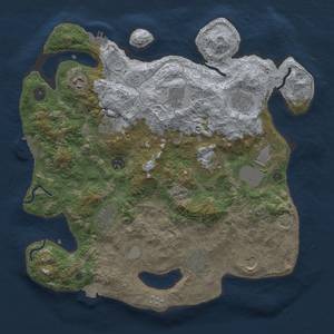 Thumbnail Rust Map: Procedural Map, Size: 3750, Seed: 4075496, 19 Monuments