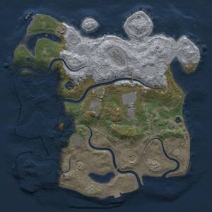 Thumbnail Rust Map: Procedural Map, Size: 3750, Seed: 4075496, 14 Monuments