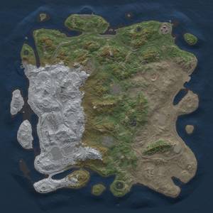 Thumbnail Rust Map: Procedural Map, Size: 4250, Seed: 68214589, 19 Monuments