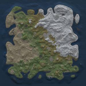 Thumbnail Rust Map: Procedural Map, Size: 4500, Seed: 8529, 19 Monuments