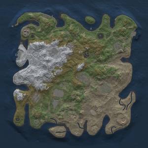 Thumbnail Rust Map: Procedural Map, Size: 3750, Seed: 820940, 19 Monuments