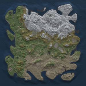 Thumbnail Rust Map: Procedural Map, Size: 4500, Seed: 1151233115, 19 Monuments