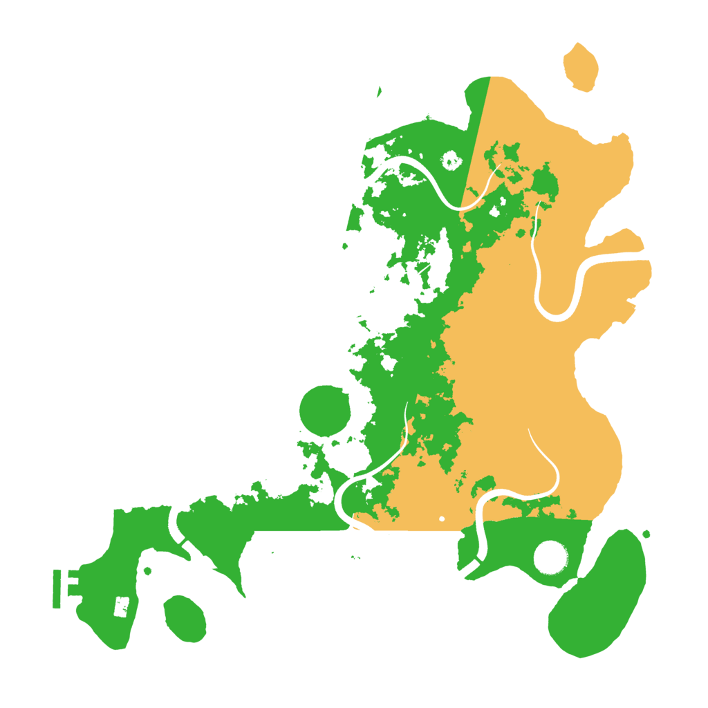 Biome Rust Map: Procedural Map, Size: 3700, Seed: 1048358432
