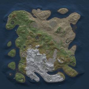 Thumbnail Rust Map: Procedural Map, Size: 3500, Seed: 760067109, 16 Monuments