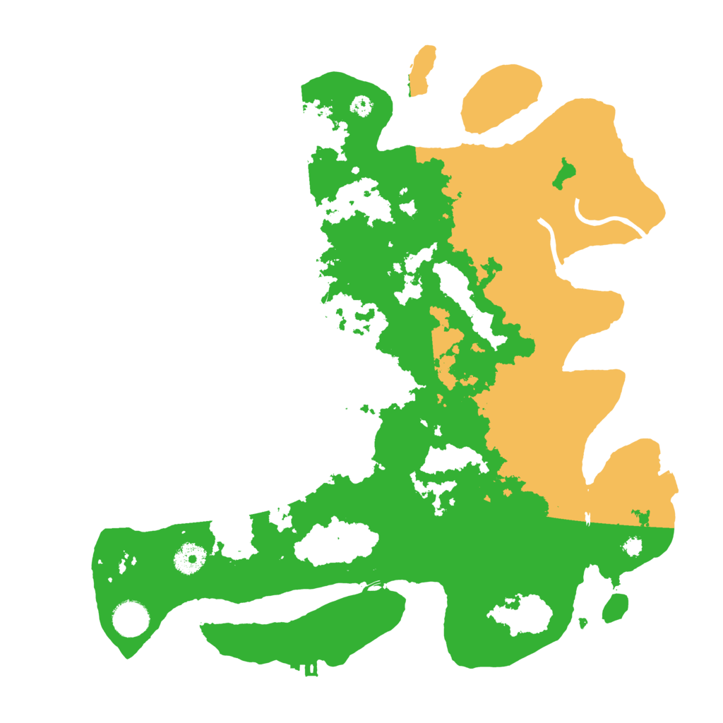 Biome Rust Map: Procedural Map, Size: 3500, Seed: 114775484