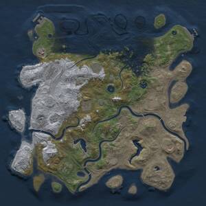 Thumbnail Rust Map: Procedural Map, Size: 4250, Seed: 1415211486, 15 Monuments