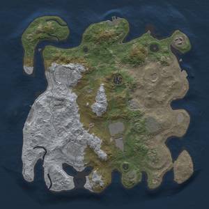 Thumbnail Rust Map: Procedural Map, Size: 3500, Seed: 854397909, 17 Monuments