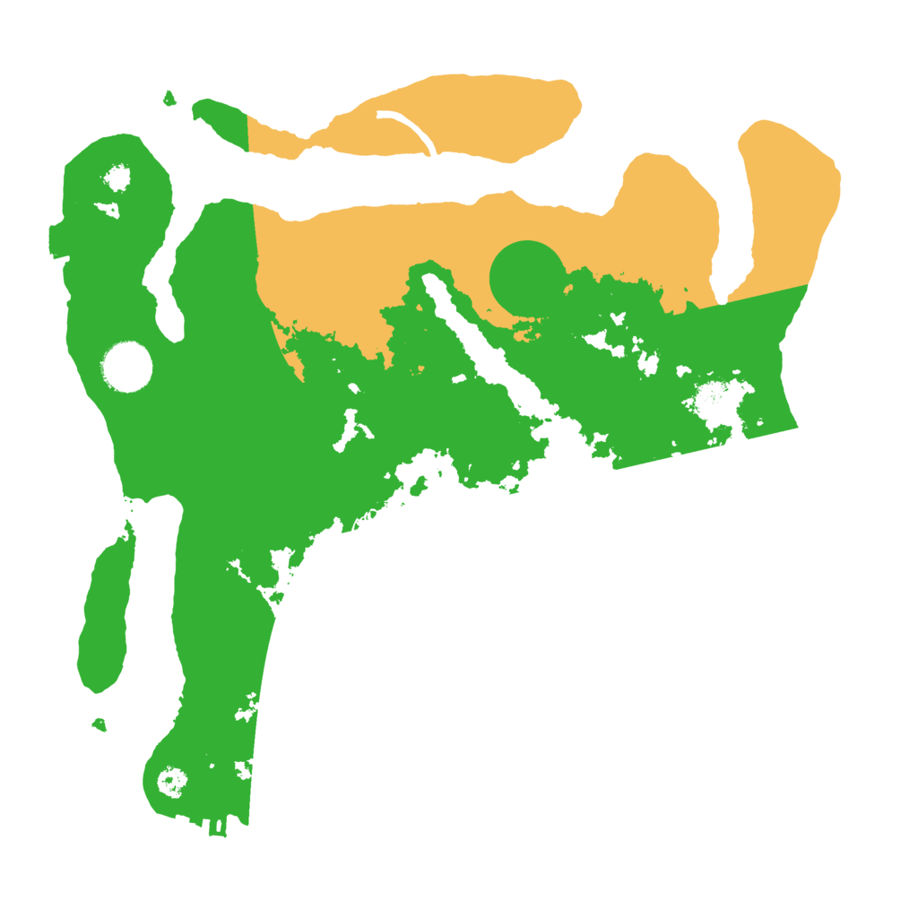 Biome Rust Map: Procedural Map, Size: 3200, Seed: 55580