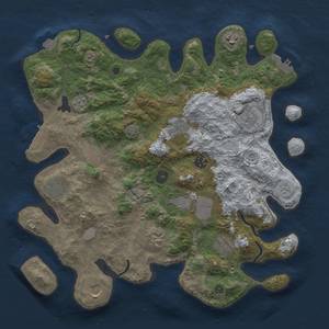 Thumbnail Rust Map: Procedural Map, Size: 3750, Seed: 71357024, 19 Monuments