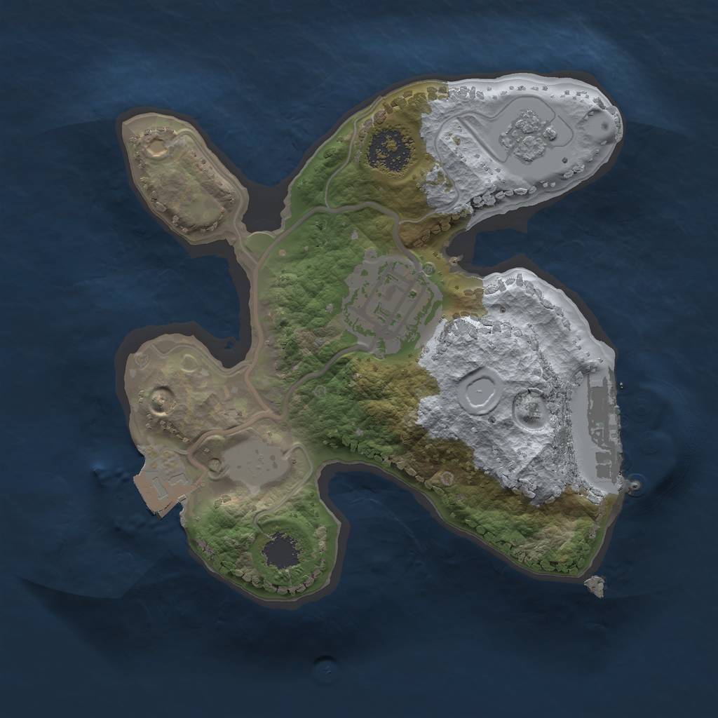 Rust Map: Procedural Map, Size: 1700, Seed: 21070685, 6 Monuments