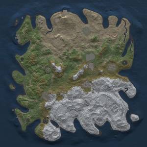 Thumbnail Rust Map: Procedural Map, Size: 4200, Seed: 894705106, 19 Monuments