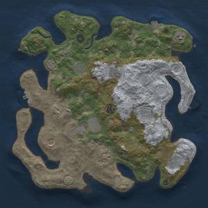 Thumbnail Rust Map: Procedural Map, Size: 3700, Seed: 2125131553, 18 Monuments