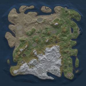 Thumbnail Rust Map: Procedural Map, Size: 4250, Seed: 998071, 18 Monuments