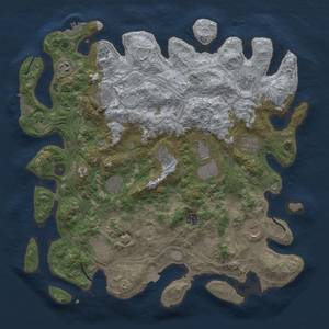 Thumbnail Rust Map: Procedural Map, Size: 4250, Seed: 1617846269, 19 Monuments