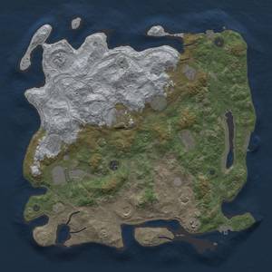 Thumbnail Rust Map: Procedural Map, Size: 4250, Seed: 11773344, 19 Monuments