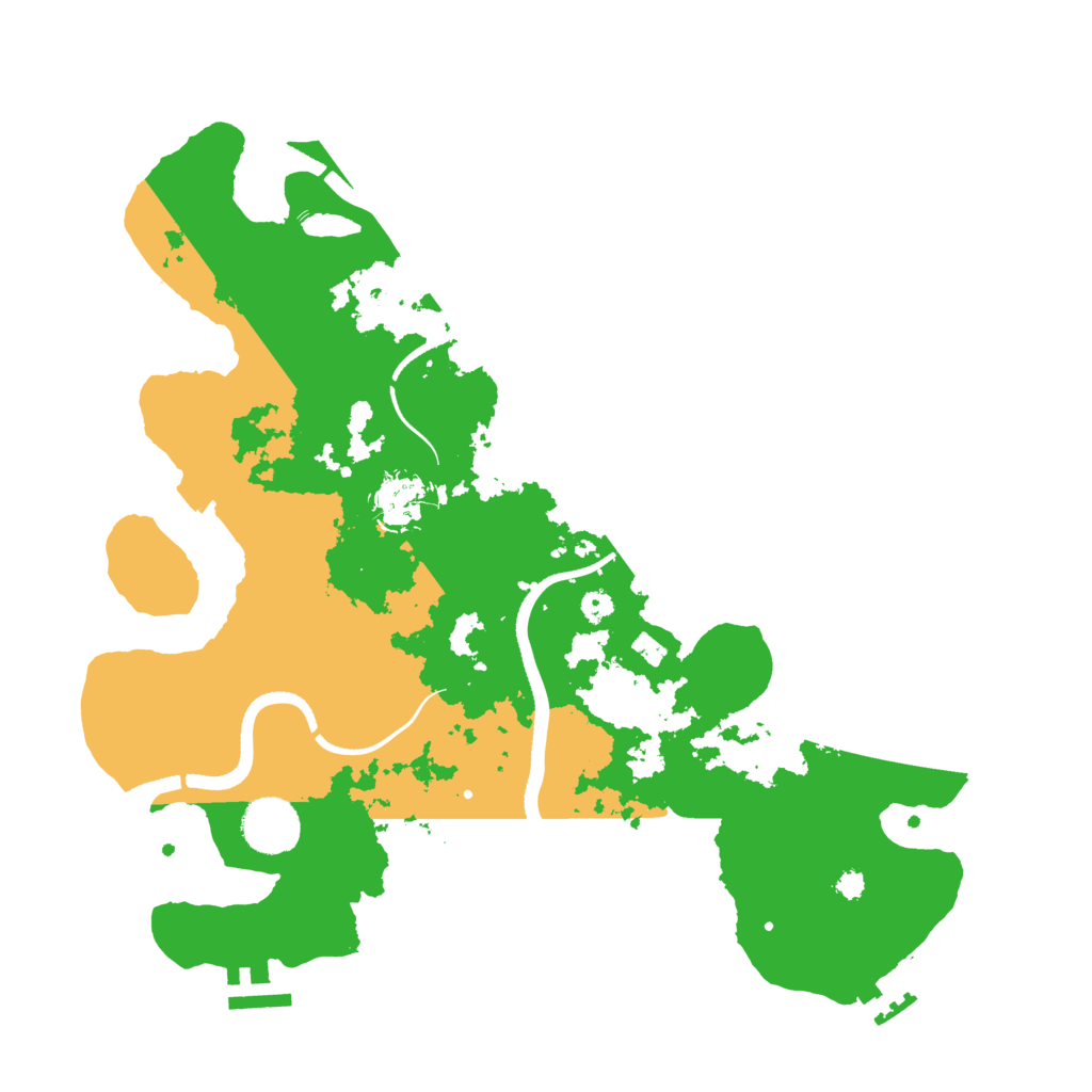 Biome Rust Map: Procedural Map, Size: 3500, Seed: 32718285