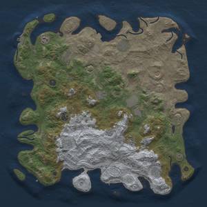 Thumbnail Rust Map: Procedural Map, Size: 4500, Seed: 1735249660, 19 Monuments