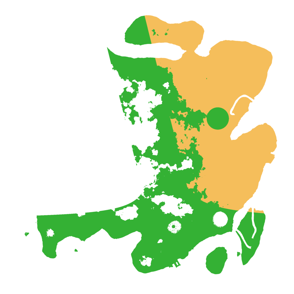 Biome Rust Map: Procedural Map, Size: 3500, Seed: 663620171