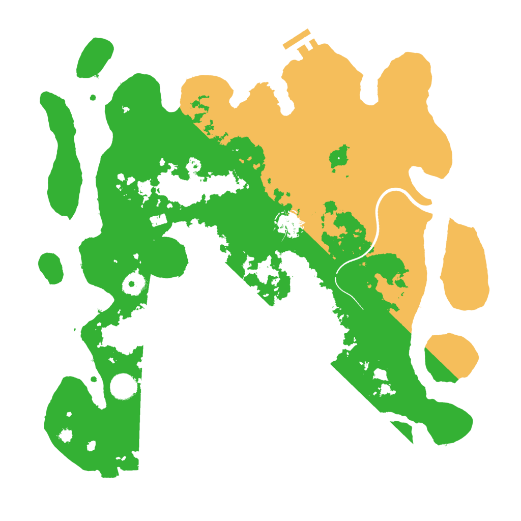 Biome Rust Map: Procedural Map, Size: 3500, Seed: 191428877