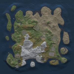 Thumbnail Rust Map: Procedural Map, Size: 3500, Seed: 191428877, 15 Monuments