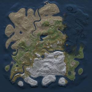 Thumbnail Rust Map: Procedural Map, Size: 4250, Seed: 945813282, 15 Monuments