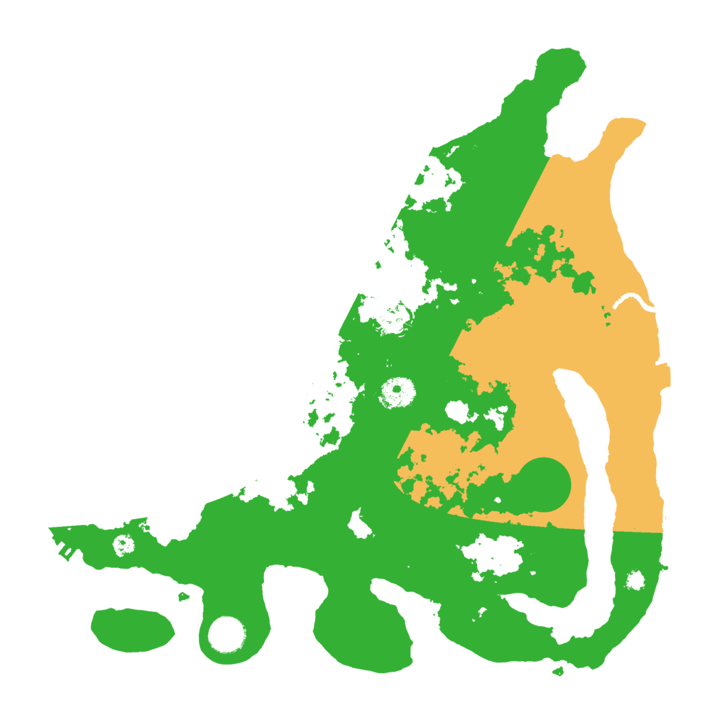 Biome Rust Map: Procedural Map, Size: 3500, Seed: 355544226