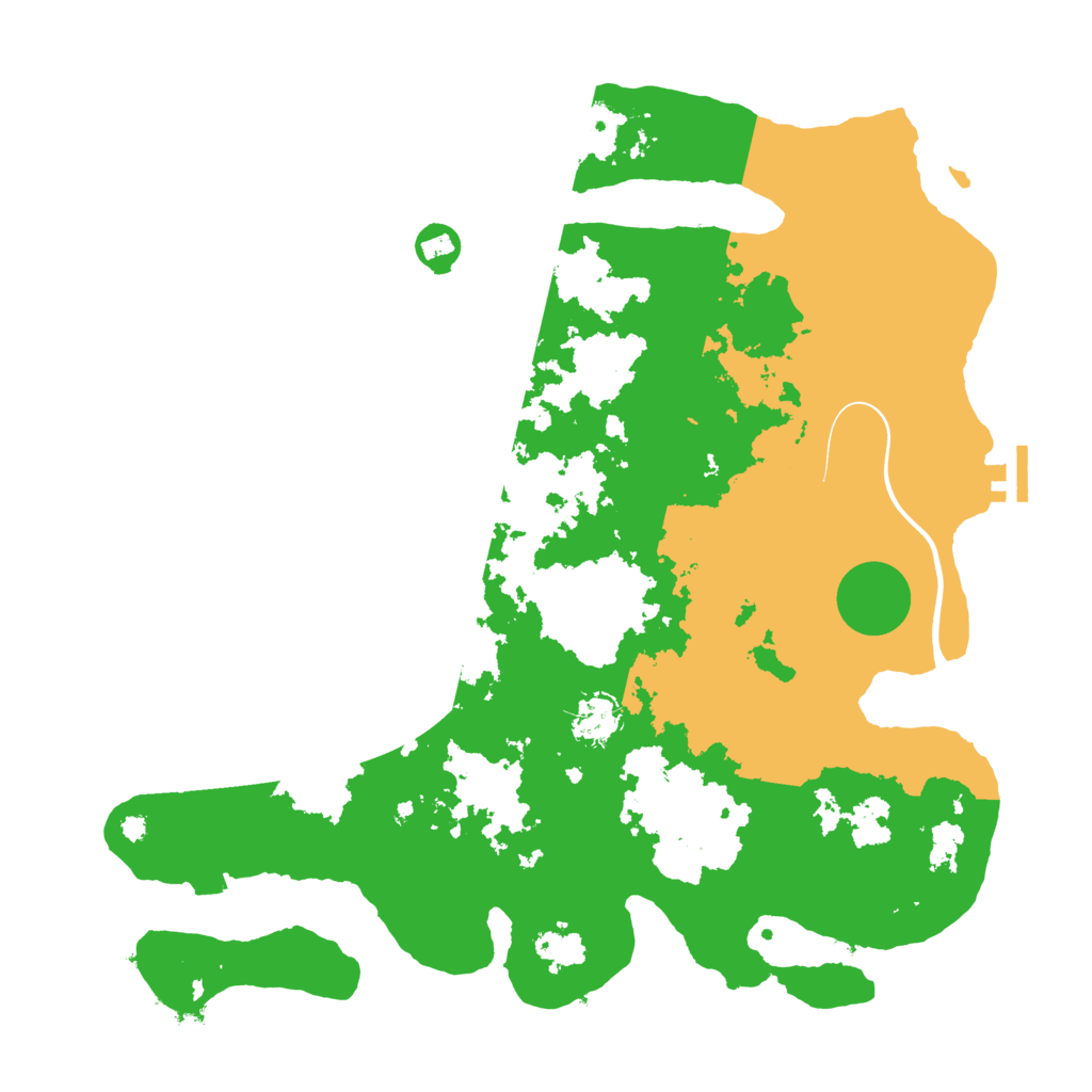 Biome Rust Map: Procedural Map, Size: 3900, Seed: 54380503