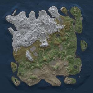 Thumbnail Rust Map: Procedural Map, Size: 4000, Seed: 411242963, 18 Monuments