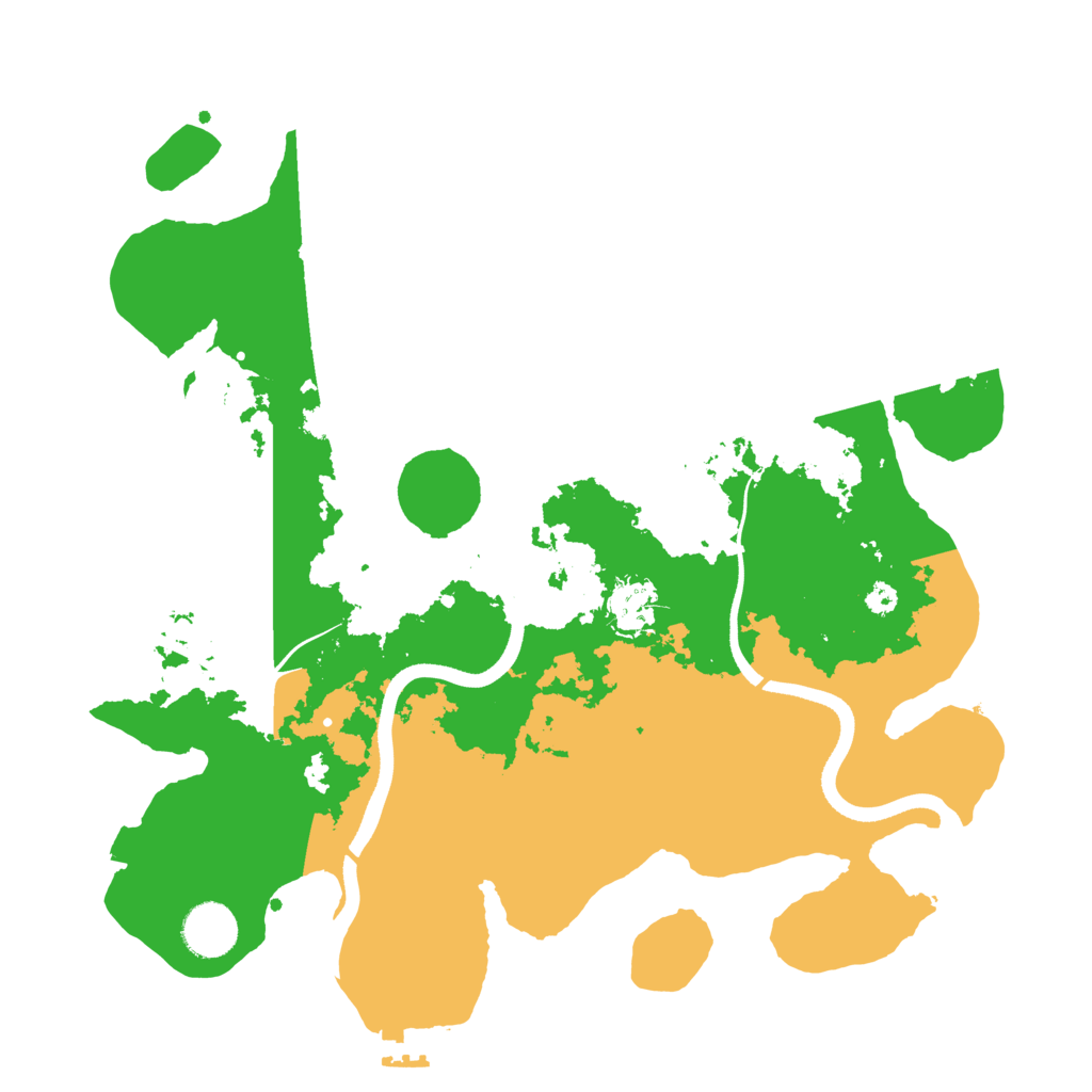 Biome Rust Map: Procedural Map, Size: 3500, Seed: 72447211