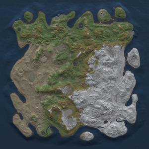 Thumbnail Rust Map: Procedural Map, Size: 4500, Seed: 938288183, 19 Monuments