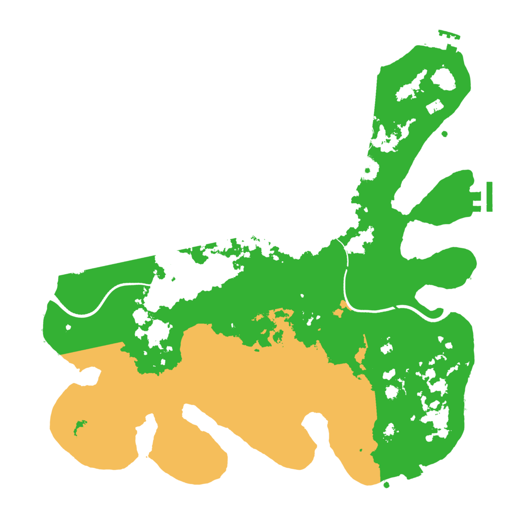 Biome Rust Map: Procedural Map, Size: 3500, Seed: 426028944