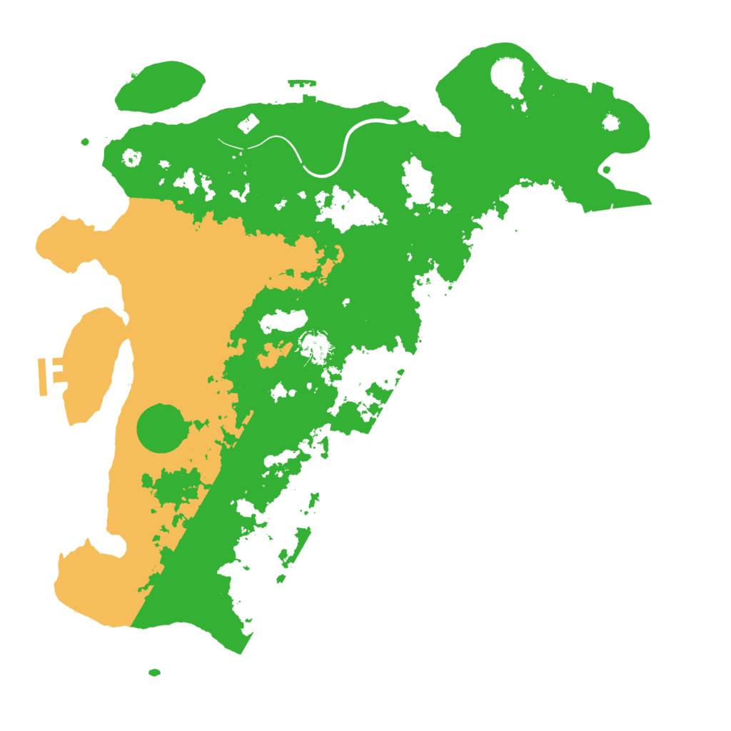 Biome Rust Map: Procedural Map, Size: 3950, Seed: 7480274
