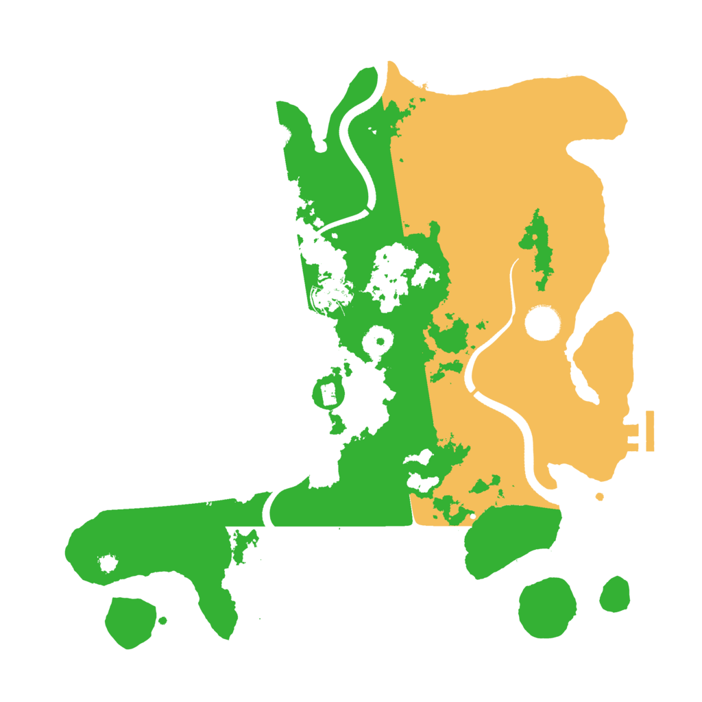 Biome Rust Map: Procedural Map, Size: 3500, Seed: 2547