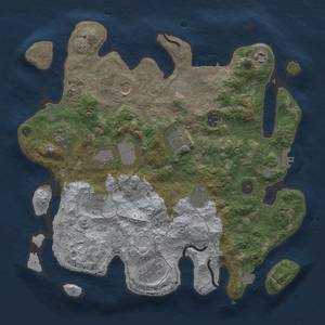 Thumbnail Rust Map: Procedural Map, Size: 3700, Seed: 118186758, 18 Monuments