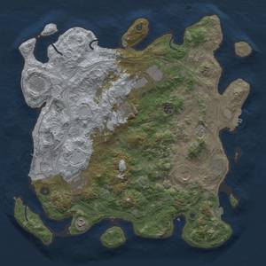 Thumbnail Rust Map: Procedural Map, Size: 4250, Seed: 1625803614, 18 Monuments