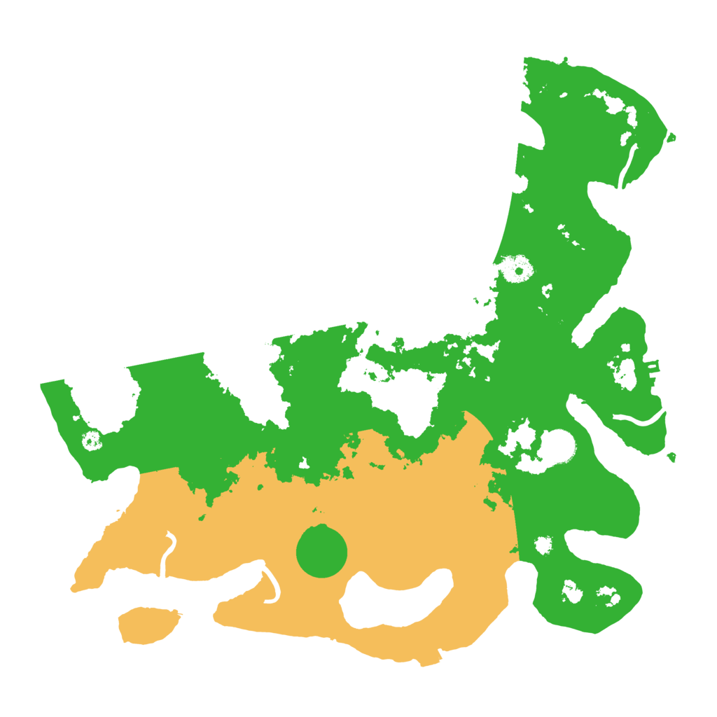 Biome Rust Map: Procedural Map, Size: 3700, Seed: 119105163