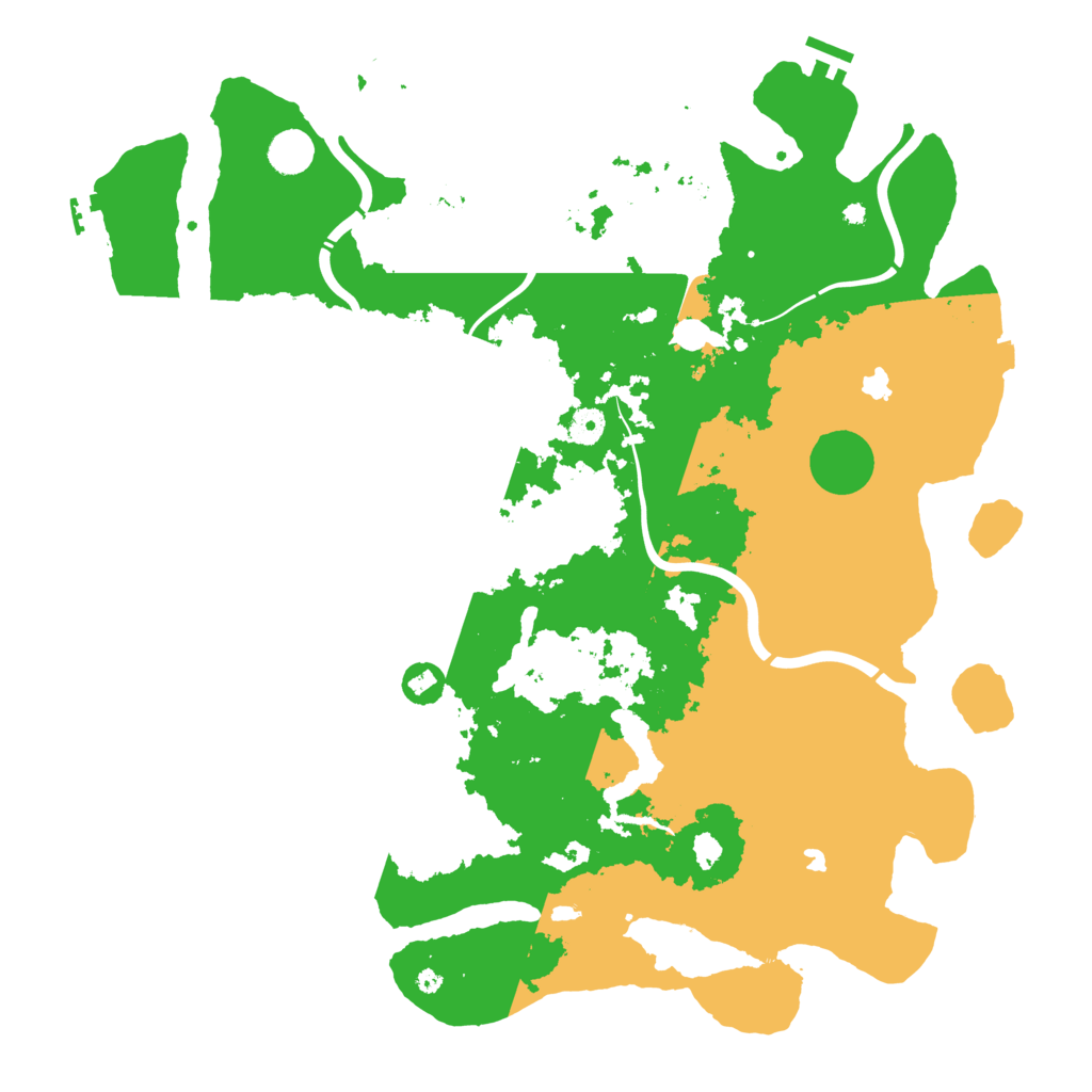Biome Rust Map: Procedural Map, Size: 4500, Seed: 1246791814